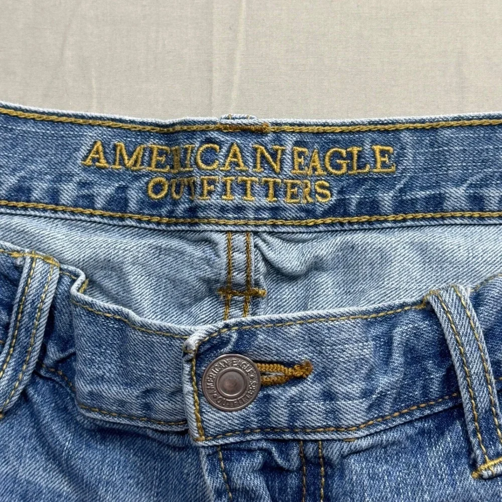 American Eagle Outfitters Original Boot Cut Jeans Blue Mens 38x32 Light Wash